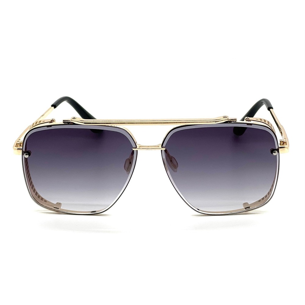 Gold Frame Steampunk Sunglasses Designer Style Fashion Men Women Shades Lentes - Picture 4 of 6